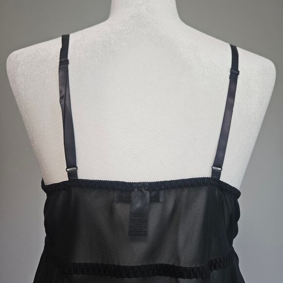 Cinema Etoile Lingerie Size L Black Red Lace Vamp Whimsygoth Mesh Festival Dress - Picture 4 of 10